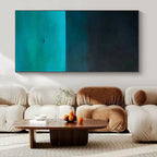 “Dark Sea & Solitary Boat” - Minimalist Seascape Painting On Canvas PS0194