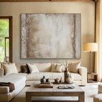 “Vintage Textured Abstract” - Rustic Abstract Painting On Canvas PS0083