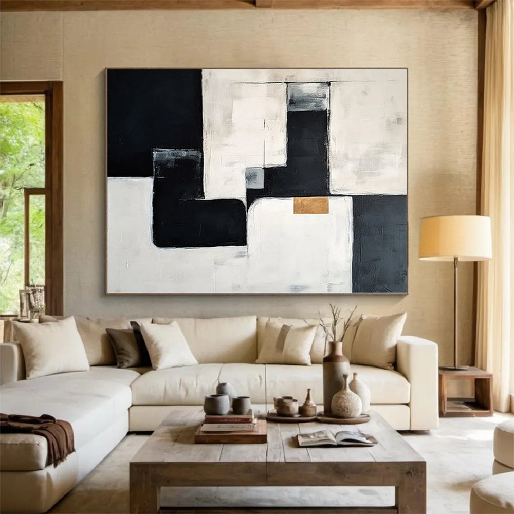 “Geometric Abstract” - Contemporary Abstract Painting On Canvas PS0082