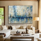 “Warm - Toned Harbor Abstract” Abstract Painting On Canvas DKS166