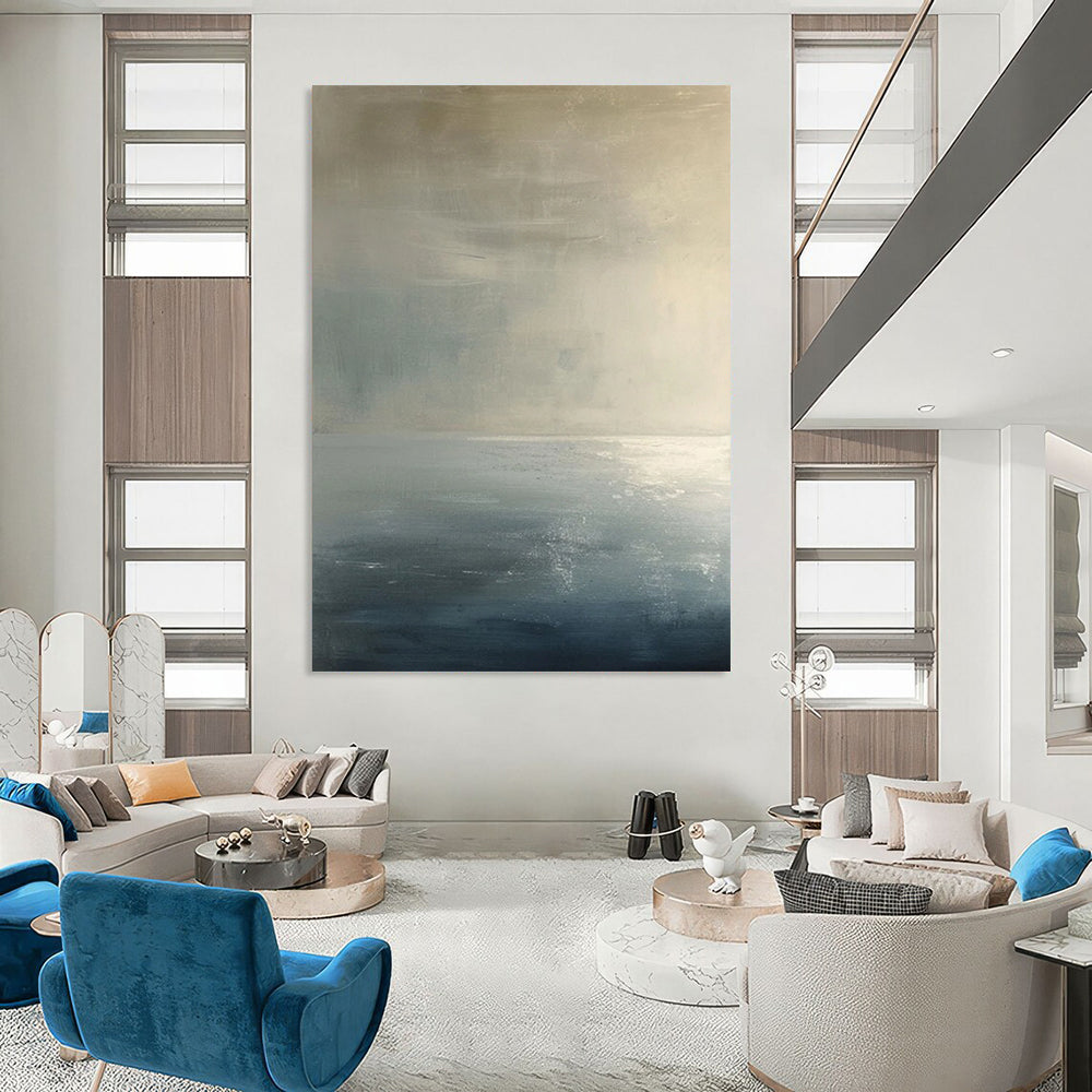 “Soft Tones Abstract” - Subtle Abstract Painting On Canvas DS299