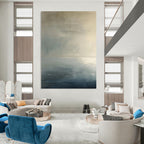 “Soft Tones Abstract” - Subtle Abstract Painting On Canvas DS299