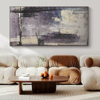 “Purple - Toned Abstract” - Moody Abstract Painting On Canvas PS0106