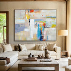 “Colorful Abstract Harmony” - Abstract Expressionist Painting On Canvas PS0001