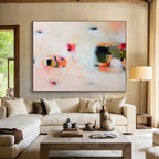 Soft Abstract Composition Painting On Canvas DKS034