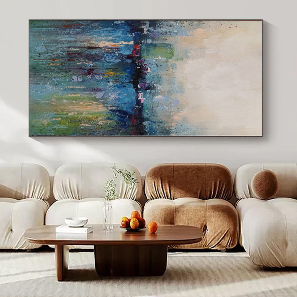 Colorful with Blurred Horizons "Dreamy Dusk" Abstract Landscape Painting On Canvas PS1120