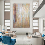 “Warm Tones Blend: Earthy Hues Abstract” - Textured Abstract Painting On Canvas PT0946
