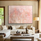 “Blush - Toned Subtle Abstract” - Abstract Minimalist Painting On Canvas PS0016