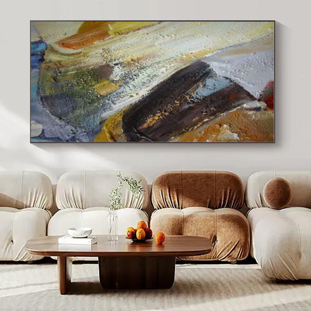 Mixed Colors with Textured Layers "Vibrant Layers" Abstract Painting On Canvas PS1355