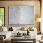 “Gray Textured Minimalism” - Minimalist Abstract Painting On Canvas DKS848