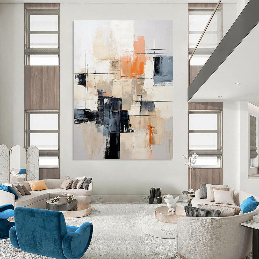 “Neutral Tones Abstract” - Textured Abstract Expressionist Painting On Canvas PT2261