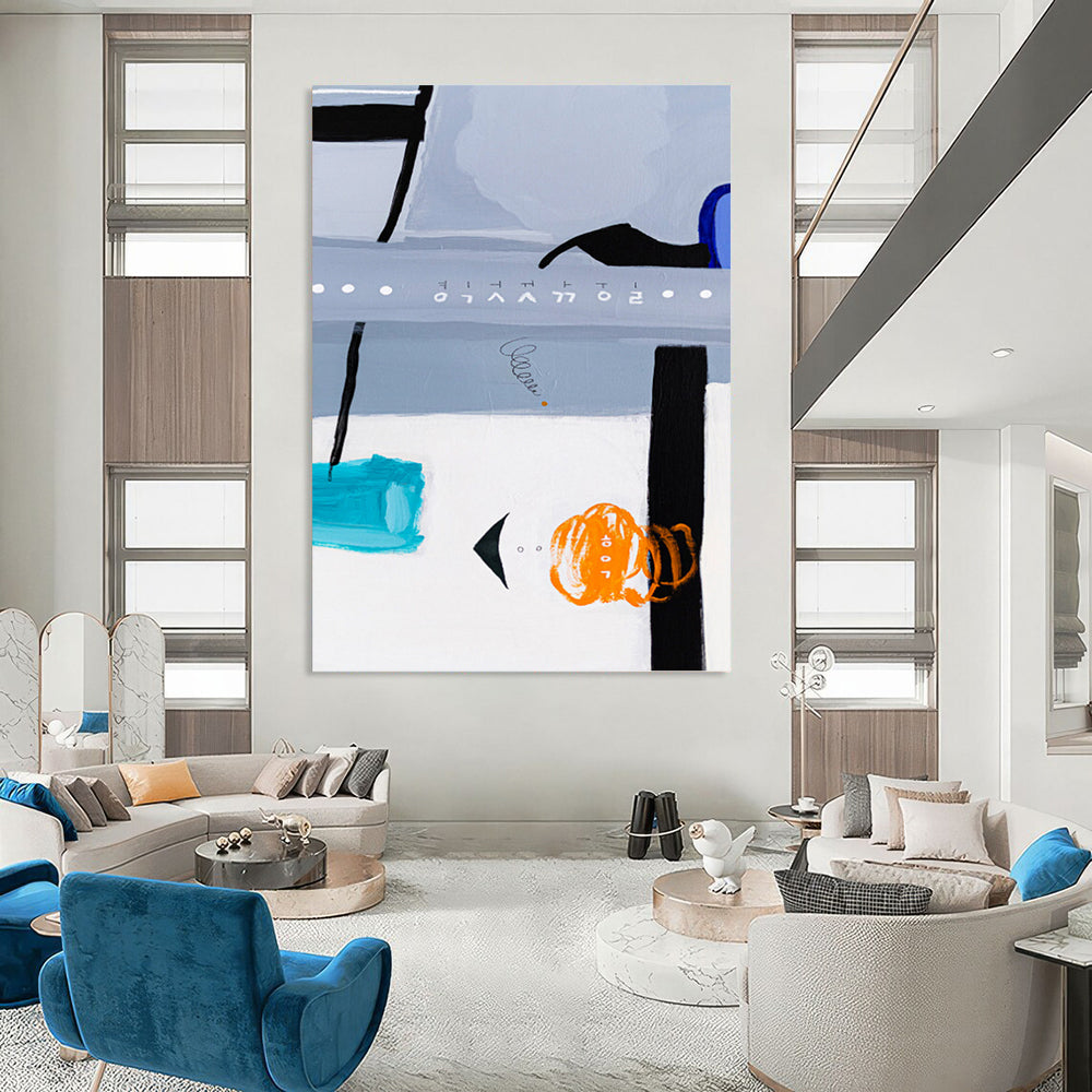 “Grey - White Abstract Details” - Intricate Abstract Painting On Canvas PT1099