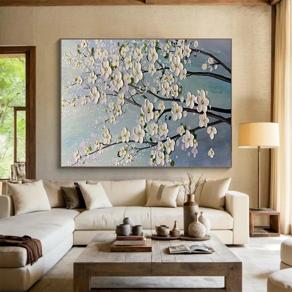 “Blossom Branch” - Impasto Oil Painting On Canvas DKS887