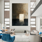 “Dark - Light Abstract Doorway” - Abstract Surrealist Painting On Canvas DS008