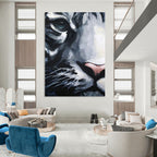 “Expressive Tiger Face” Painting On Canvas PT1454