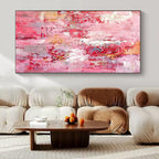 “Pink Abstract Dream” - Soft Abstract Painting On Canvas PS0204