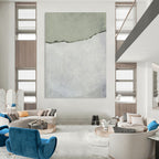 “Soft Green Leafy Watercolor” - Lush Foliage in Shades of Green Painting On Canvas DS241