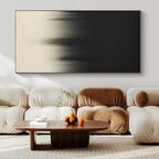 “Black - White Gradient” - Subtle Abstract Painting On Canvas PS0156