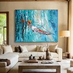 Impasto Sailboat on Blue Sea, "Sailing Impression" – Impressionistic Seascape Painting On Canvas PS0915