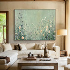 Wildflower Serenity - Wildflower Field Oil Painting, Suited for Spa & Guest Room DKS668