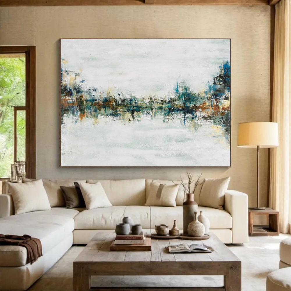 “Colorful Vertical Abstract Flow” - Abstract Expressionist Painting On Canvas PS0025