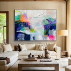 “Intricate Color Web” - Complex Abstract Painting On Canvas DKS496