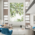 “Olive Branches Watercolor” - Nature - Detailed Watercolor Painting On Canvas PT1083