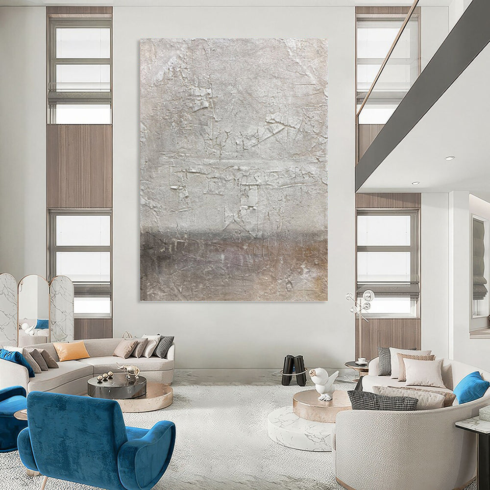 “Textured Neutral Abstract” - Subtle, Abstract Painting On Canvas PT1491