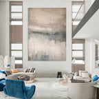 “Gray - Toned Misty Landscape” - Landscape, Atmospheric - Styled Painting On Canvas PT1667