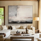 Neutral Tones Abstract Landscape Painting On Canvas DKS046