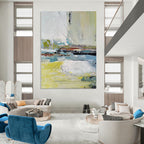 Colorful Abstract Chaos Abstract Expressionist Painting On Canvas DS052