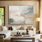 “Soft Pastel Abstract Fusion” Abstract Painting On Canvas DKS246