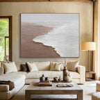 “Minimalist Beach Wave” - Serene Landscape Painting On Canvas PT178