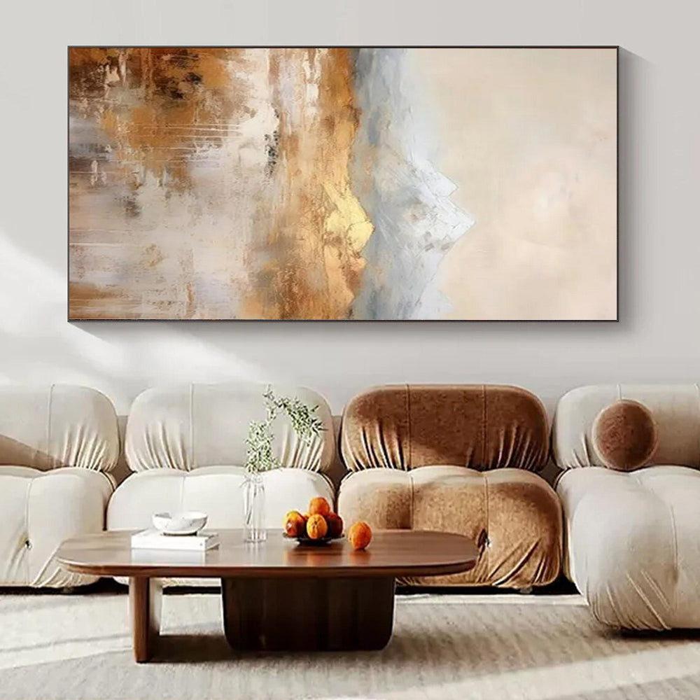 Textured Rainbow Drip - Multi - colored Thick Paint Streaks Painting On Canvas PS1219