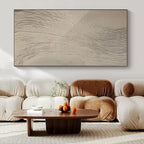 “Beige Textured Abstract” - Minimalist Abstract Painting On Canvas PS0111