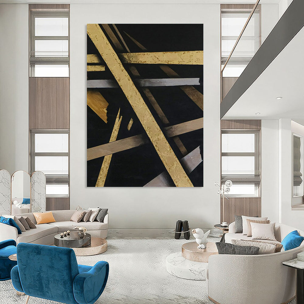 “Sunny Yellow and Green Abstract” - Abstract Nature - Inspired Painting On Canvas PT2388