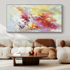 Bright Color Burst, "Rainbow Rhapsody" – Abstract Expressionist Painting On Canvas PS0929