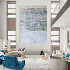 “Color - Infused Textured Layers” - Mixed - Media Abstract Painting On Canvas PT1043