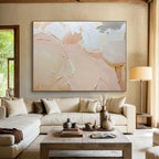 “Textured Blush Tones” Abstract Painting On Canvas DKS186