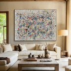 “Colorful Drip Art Extravaganza” - Pollock - Inspired Abstract Painting On Canvas PT1589