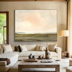 “Pastel Sky and Earth Landscape” - Soft Impressionistic Painting On Canvas PT121