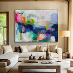 “Lively Color Chaos” - Abstract Expressionist Painting On Canvas DKS474