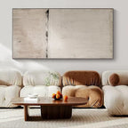 White, Gray with Subtle Textures "Whispering Walls" Abstract Painting On Canvas PS1370