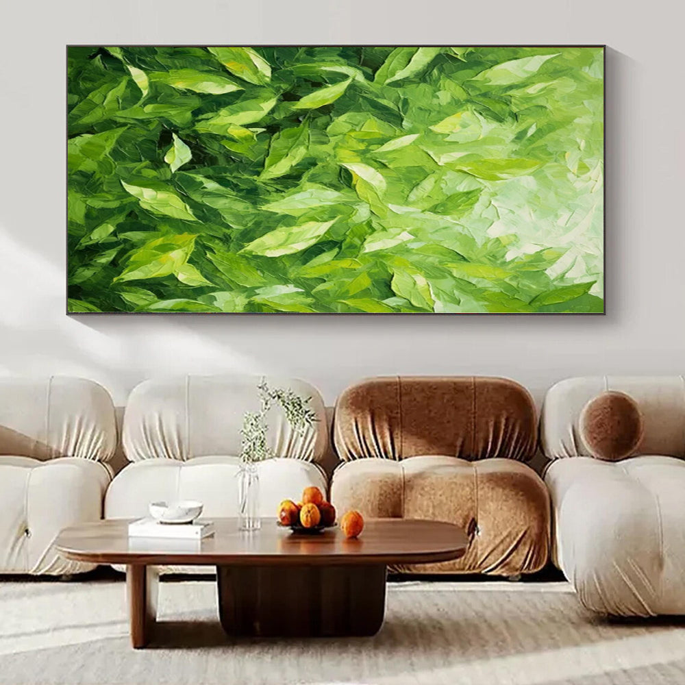 “Lush Leaf Realism” - Botanical Realist Painting On Canvas PS0200