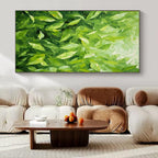 “Lush Leaf Realism” - Botanical Realist Painting On Canvas PS0200