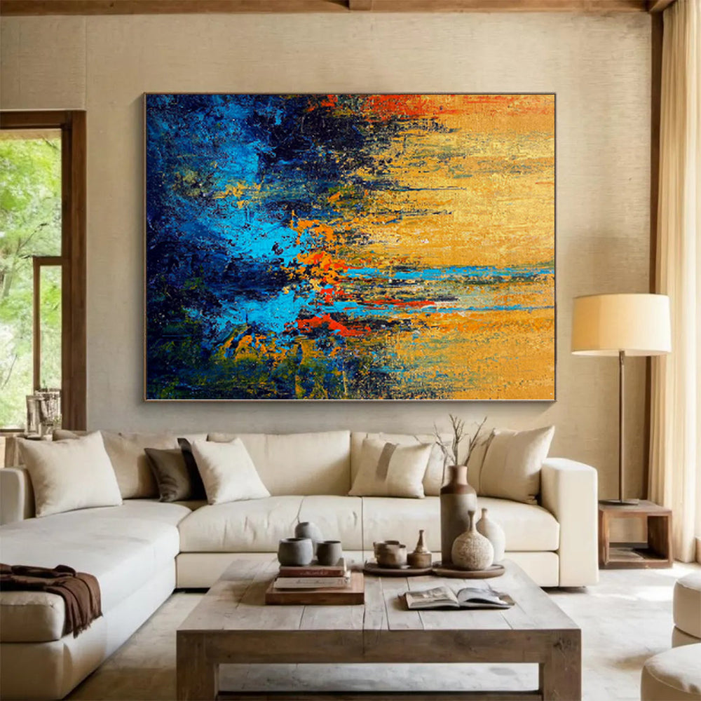 “Vibrant Color Field Abstract” - Abstract Expressionist Painting On Canvas PS0027