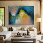 “Cosmic Abstract Burst” - Celestial Abstract Painting On Canvas PS0057