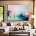 “Pastel Dreamscape” - Soft Abstract Painting On Canvas DKS472