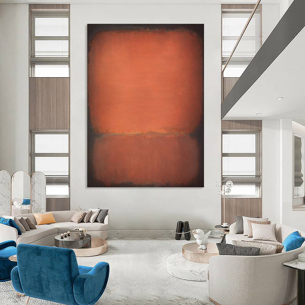 “Red - Black Abstract” - Abstract, Bold - Styled Painting On Canvas PT1613