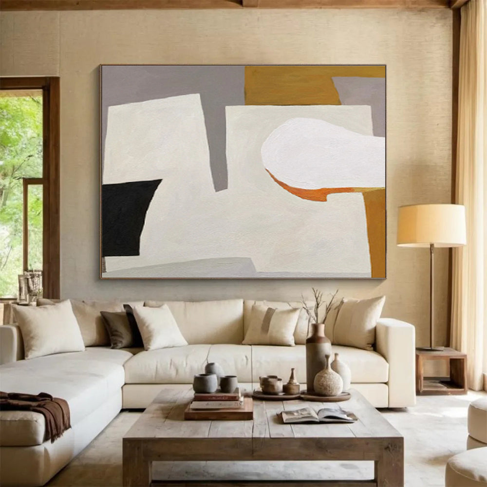 “Minimalist Color Block Abstract” - Abstract Painting on Canvas DKS577